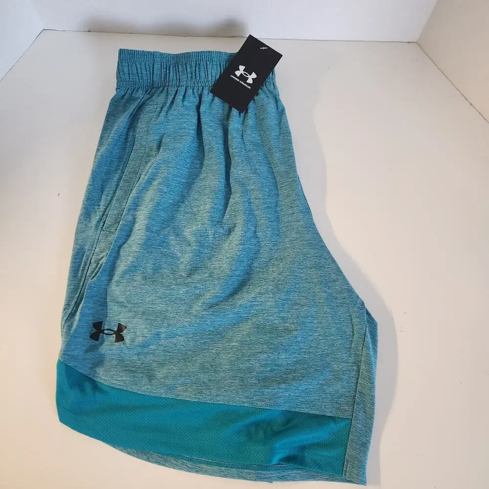 Under Armour Men's UA train stretch shorts truquoise / green size Large regular